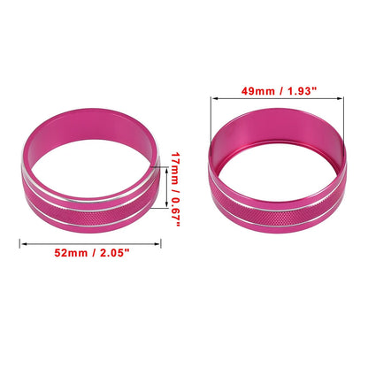 3 x Air Conditioner Switch Knob Cover Rings for Jeep Dodge