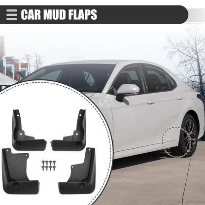 Mud Flaps Splash Guards with Screw Black for Toyota Camry (2018–2022)