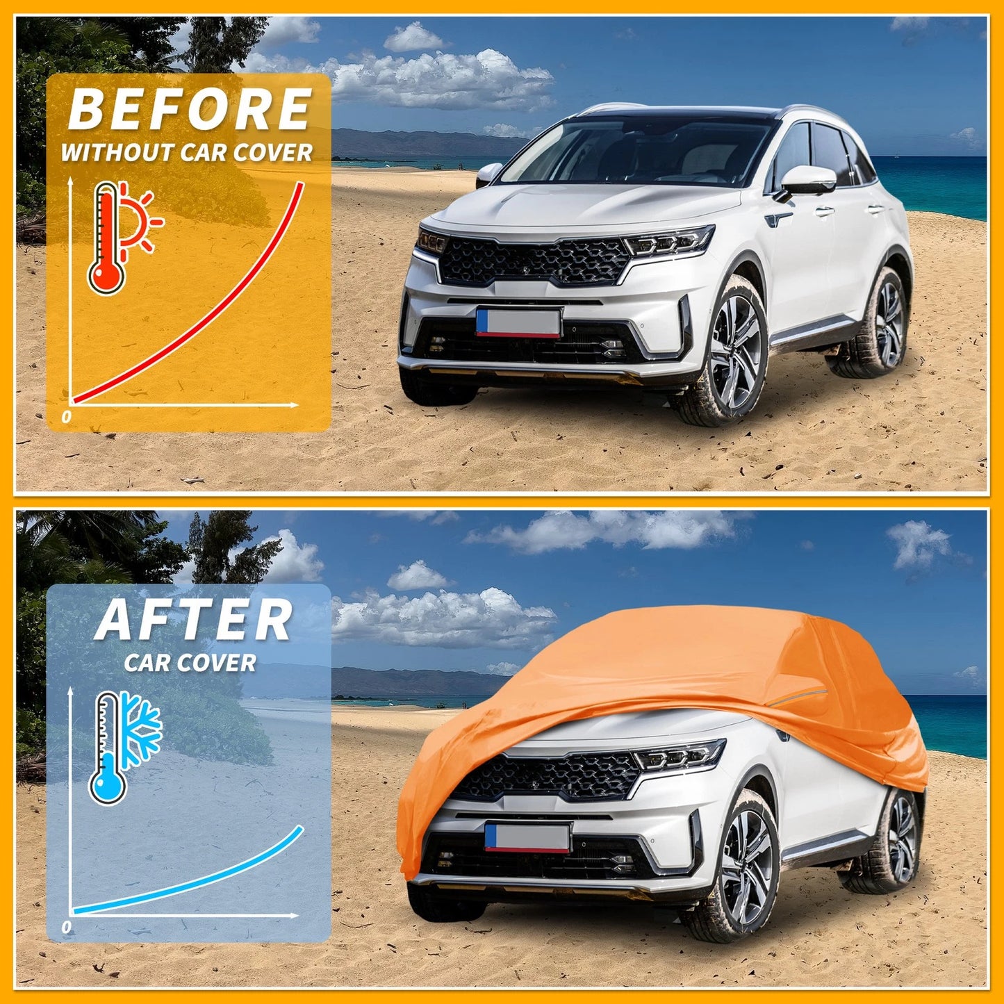 Waterproof All Weather Car Cover for Kia Sorento (2011-2023)
