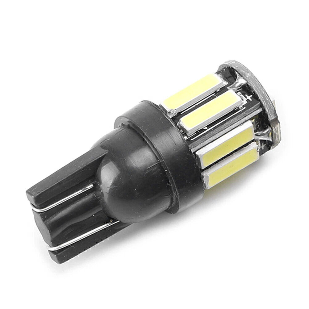 T10 7020 White LED 10SMD Dome Map Light Bulb for Car (Fits Various Models)