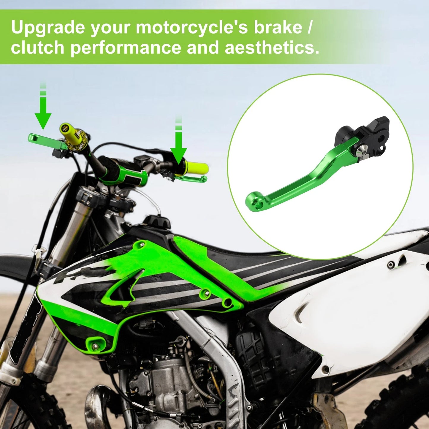Brake Clutch Levers / 1 Pair / for Kawasaki KX250F KX450XC