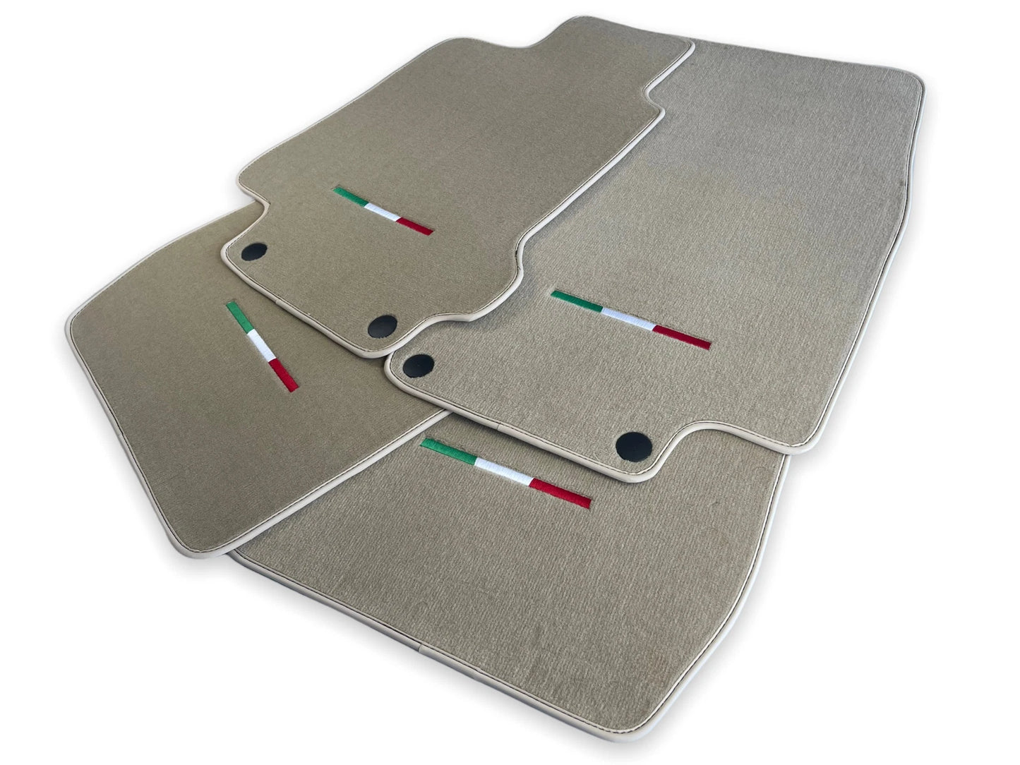 Floor Mats for Maserati GranTurismo Beige Carpets LHD (2007-2020)