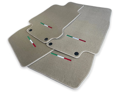 Floor Mats for Maserati GranTurismo Beige Carpets LHD (2007-2020)