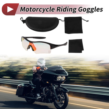 Goggles / 1 x Motorcycle Goggles Light Red Lens Black Frame PC TPU for Bike