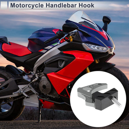 Square Aluminum Motorcycle Hanging Hook 1x Titanium Tone 50mm for Make Model
