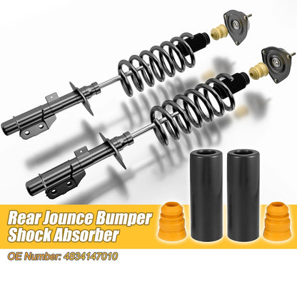 2 x Set Rear Jounce Bumper Shock Absorber Dust Cover for Toyota