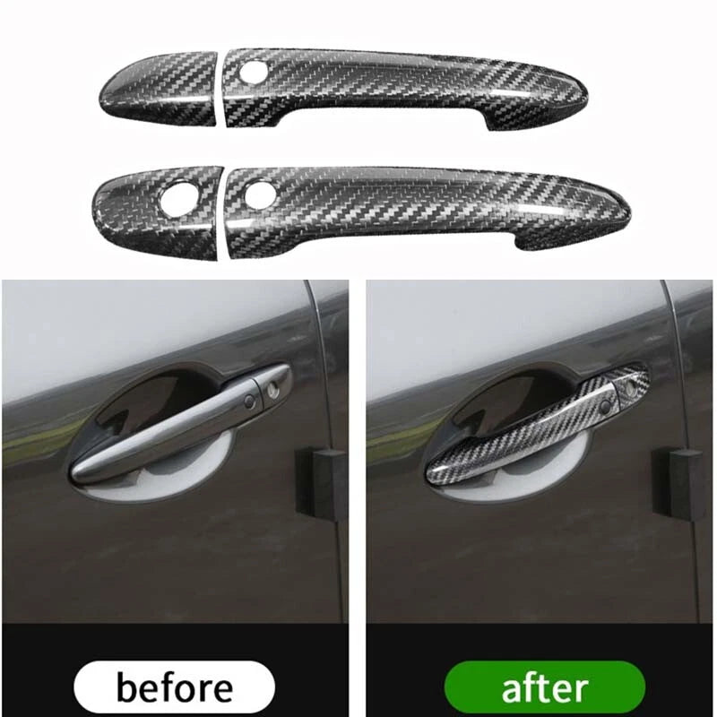 Dry Carbon Fiber Exterior Door Handle Cover Trim for Mazda MX-5 Miata 2018-2024