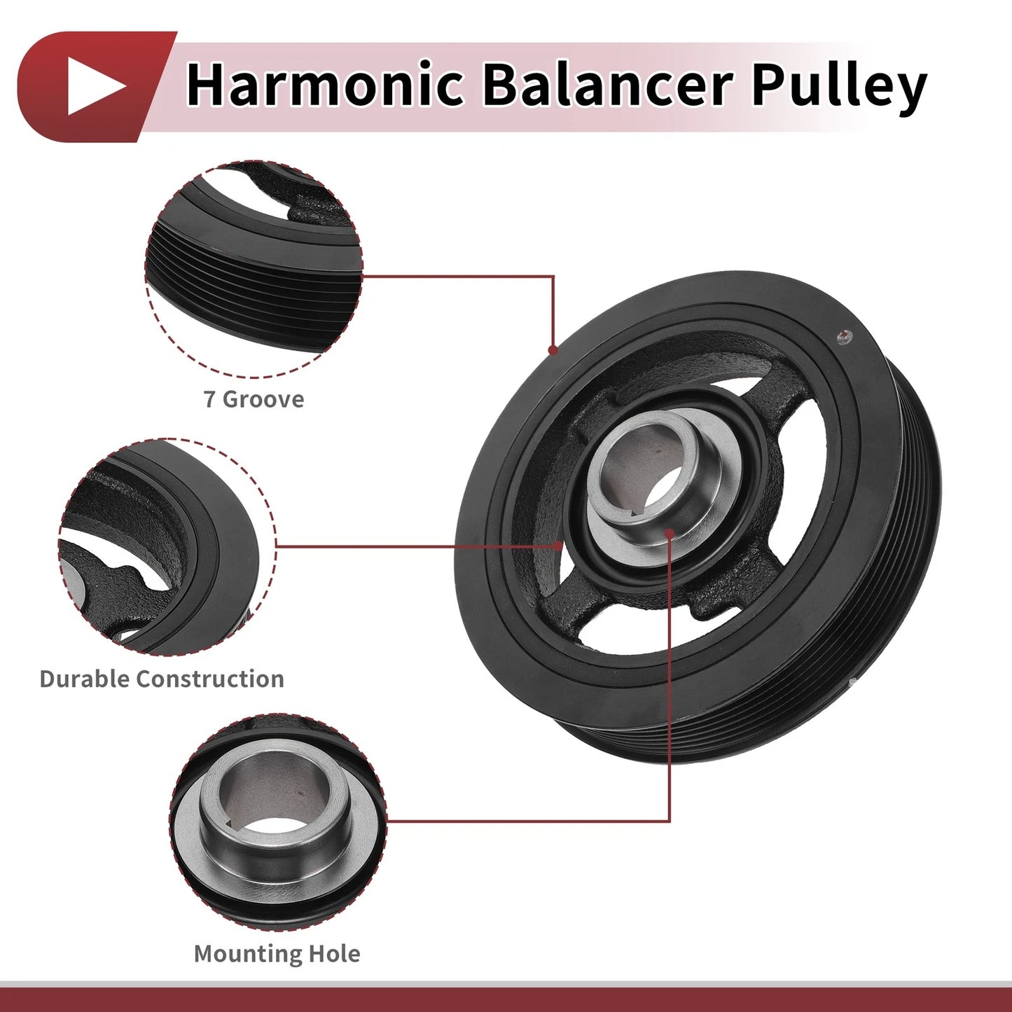 Harmonic Balancer Crankshaft Pulley for Toyota RAV4 (2001-2023)