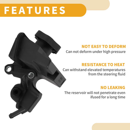 Power Steering Reservoir for Ford Focus (2010-2011) Black Plastic