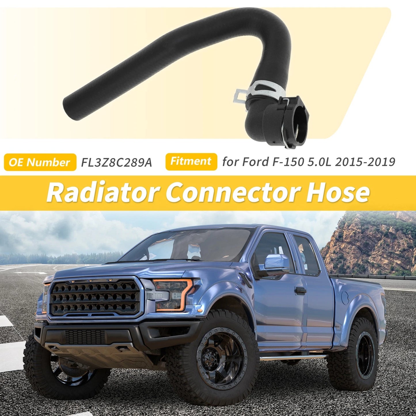 Lower Radiator Connector Hose for Ford F-150 5.0L (2015-2019)