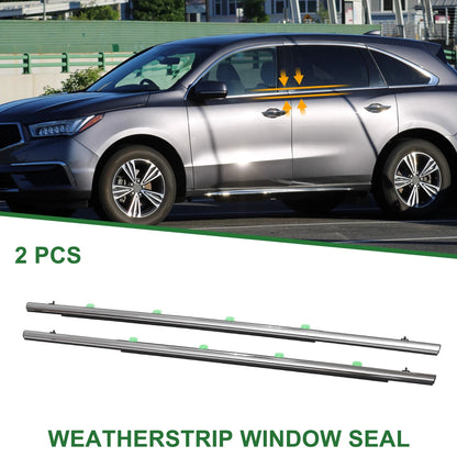 Rear Left & Right Weatherstrip Window Seal for Acura RDX (2013-2018)