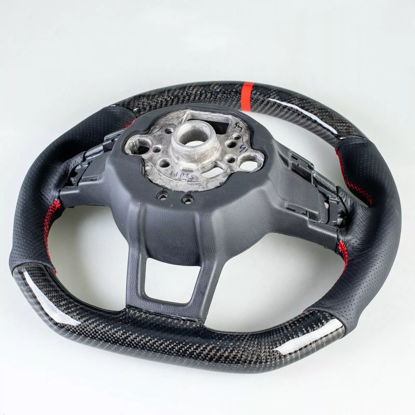 Steering Wheel Carbon Leather Red for VW Golf GTI Jetta GLI Polo Scirocco (2006-2023)