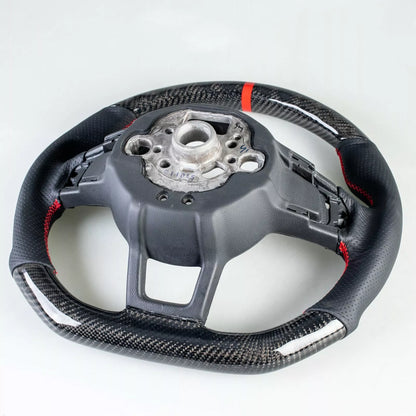 Steering Wheel Carbon Leather Red for VW Golf GTI Jetta GLI Polo Scirocco (2006-2023)