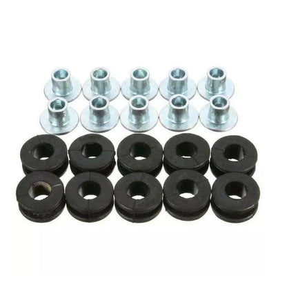 10 x M6 Motorcycle Side Panel Rubbers for Yamaha Honda