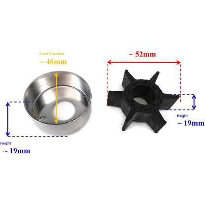 Yamaha 50-70HP Outboard Water Pump Impeller Kit for 6H3 Models