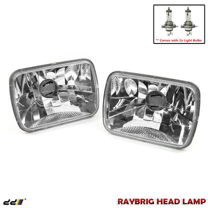7x6 Headlight for Toyota Nissan Silvia Gazelle 180SX AE86 MR2 SW20 KE70 (1983-1998)