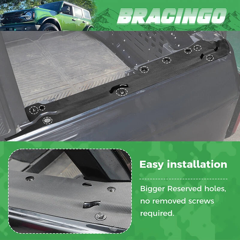 TPE Rear Body Tub Rail Cover Armor Guard for Ford Bronco 2021-2023 4-Door