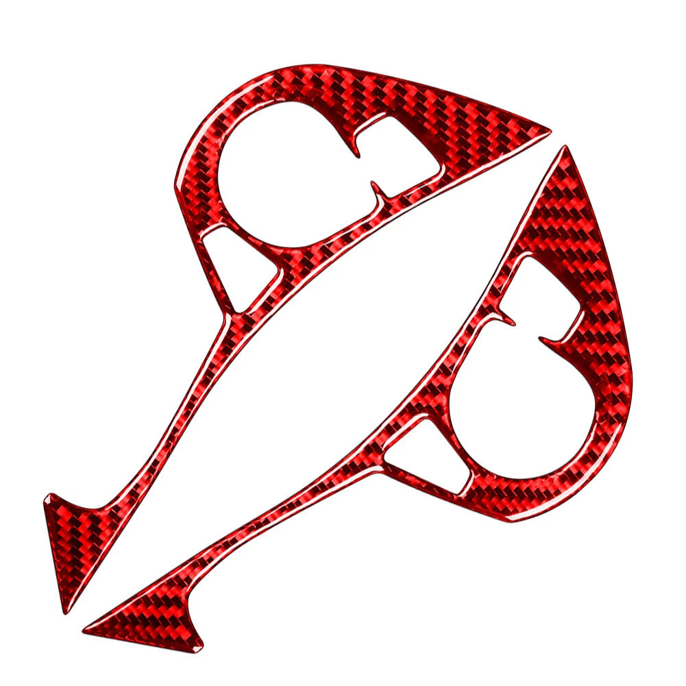 Steering Wheel Button Cover for Honda Accord 2013-2017 Carbon Fiber Red