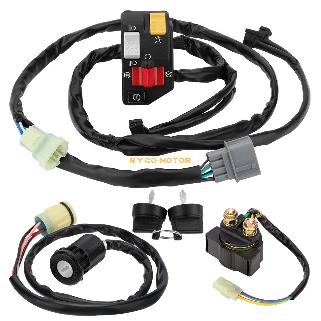 Handlebar Key Starter Relay Switch Kit for Honda Rancher 350 TRX350FM (2006–2006)