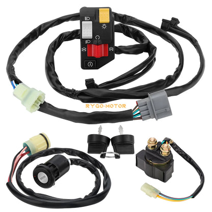 Handlebar Key Starter Relay Switch Kit for Honda Rancher 350 TRX350FM (2006–2006)