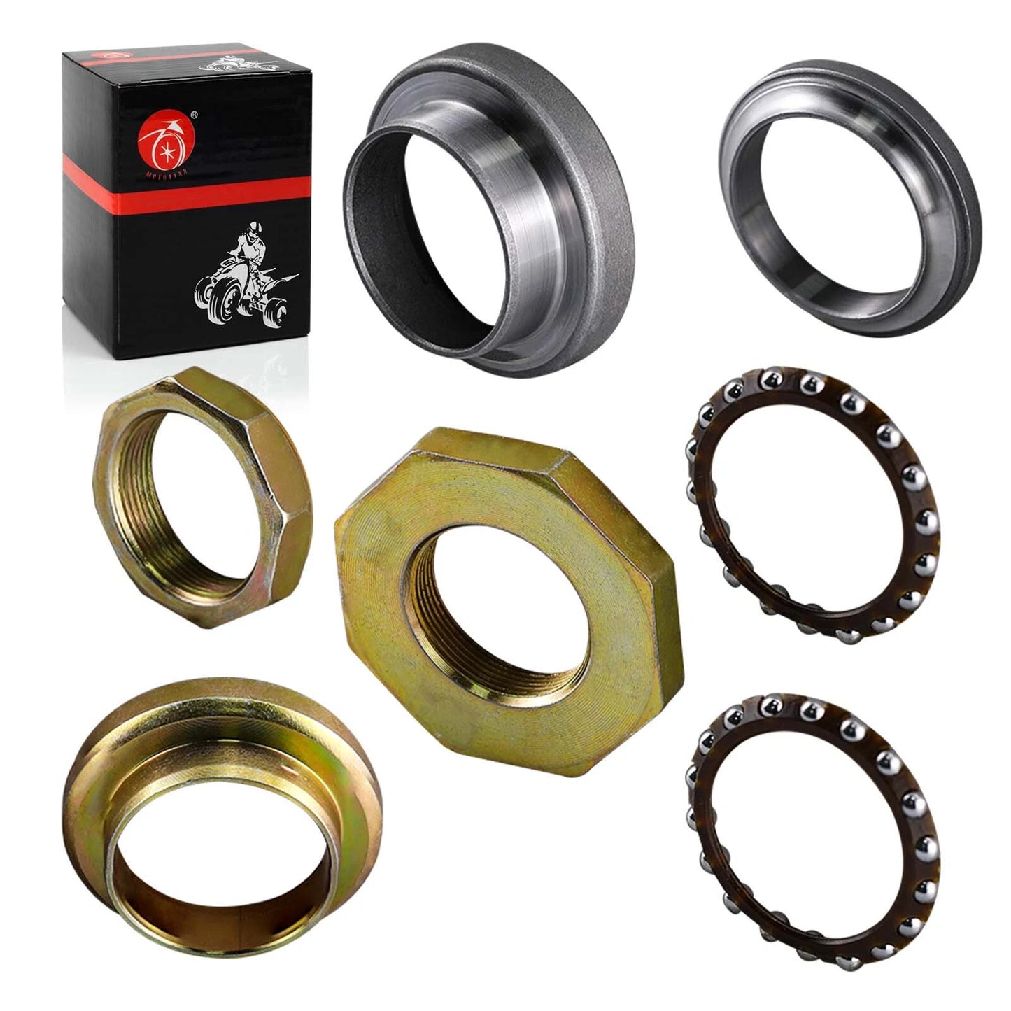 Yamaha PW50 Steering Stem Bearings Head Race Set Kit 7PCS (1981-2013)