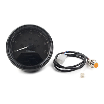 LCD Digital Motorcycle Odometer Speedometer Tachometer Gauge for Universal Models