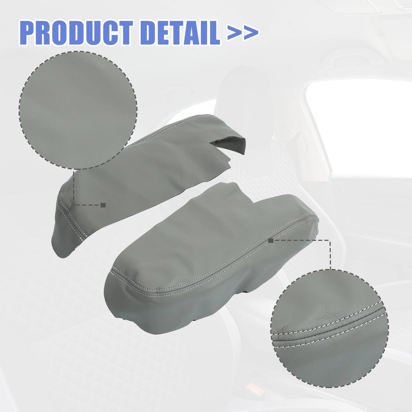 Front Door Armrest Cover Pads  for Honda Ridgeline (2006-2014) Gray