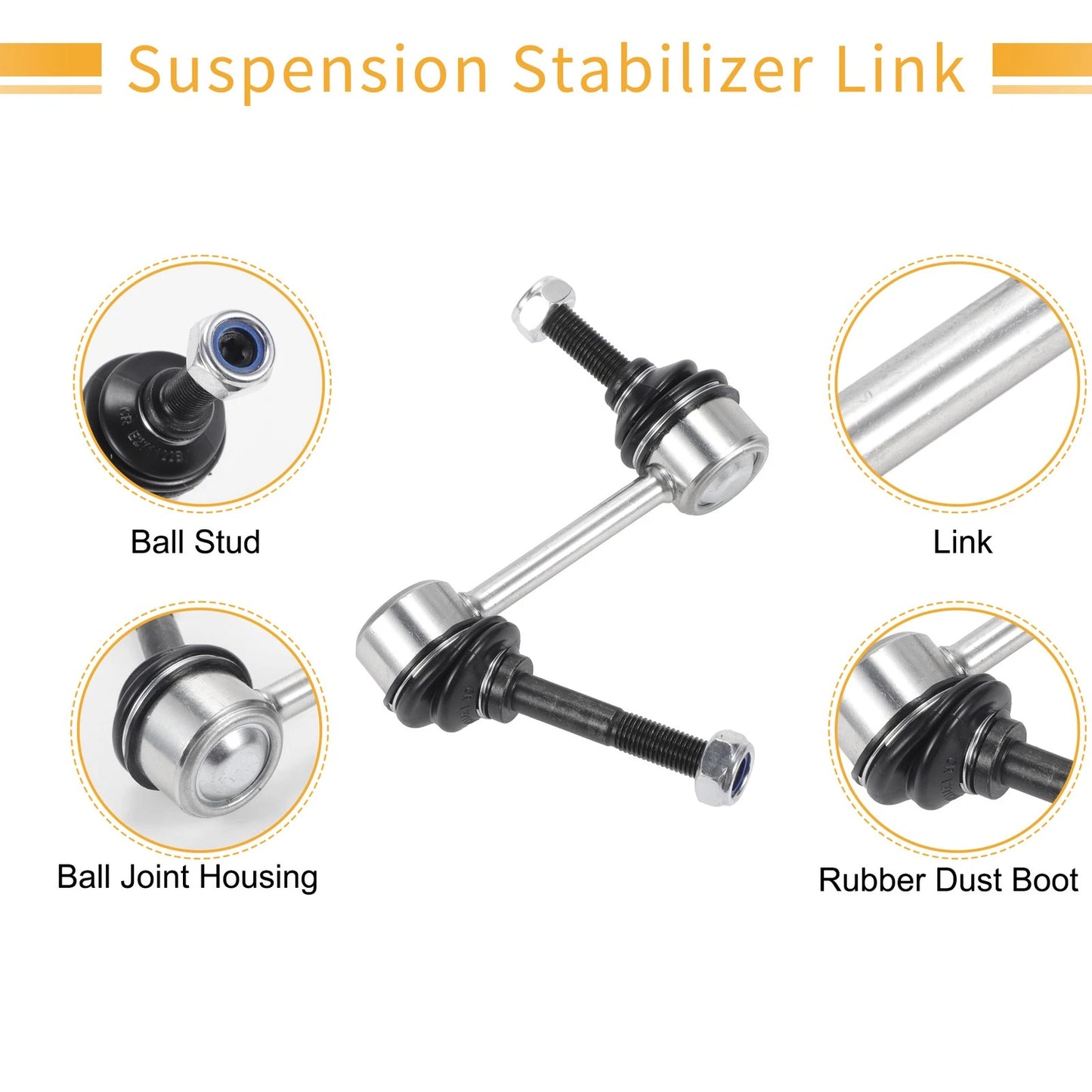 2 x Rear Stabiliser Sway Bar Links for Ford Escape, Mazda Tribute (2001-2012)