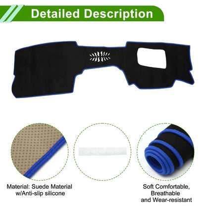 Dash Cover Mat for Mazda CX-30 20-24 Sun Protector Pad Black Blue