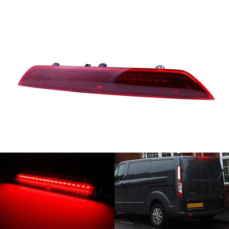 Red Lens High-Level Brake Lights for Ford Transit Custom (2012–2020)