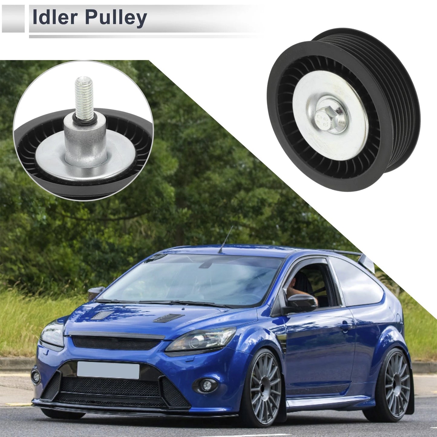 Drive Belt Idler Pulley for Ford Ranger (2011-2017) 1 Pc