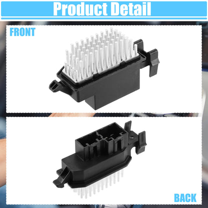 HVAC Blower Motor Resistor AC for Dodge Dart Aero Black