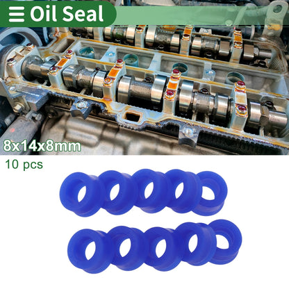 Oil Seal 8x14x8mm Rotary Shaft Seal TPU 10 Pcs