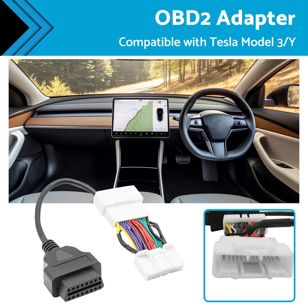 OBD2 Adapter for Tesla Model 3 Model Y 2019-2023 Scan All Protocols