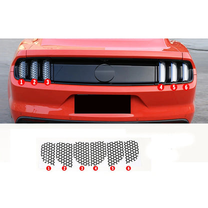 Car Honeycomb Taillight Rear Lamp Light Sticker Decals fit For Mustang 2015-2018
