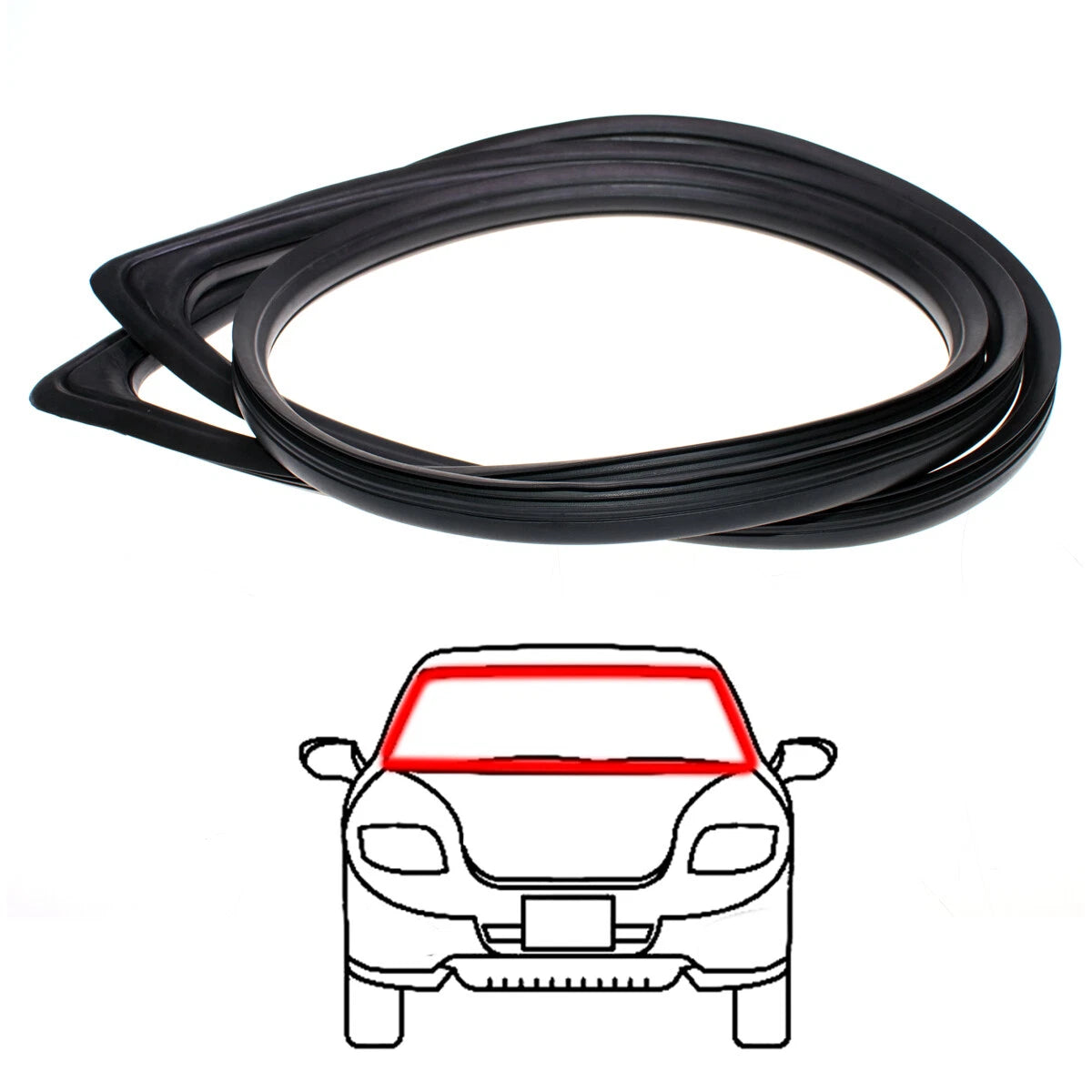 Rear Windshield Weatherstrip for Toyota Hiace Van 1977-1982