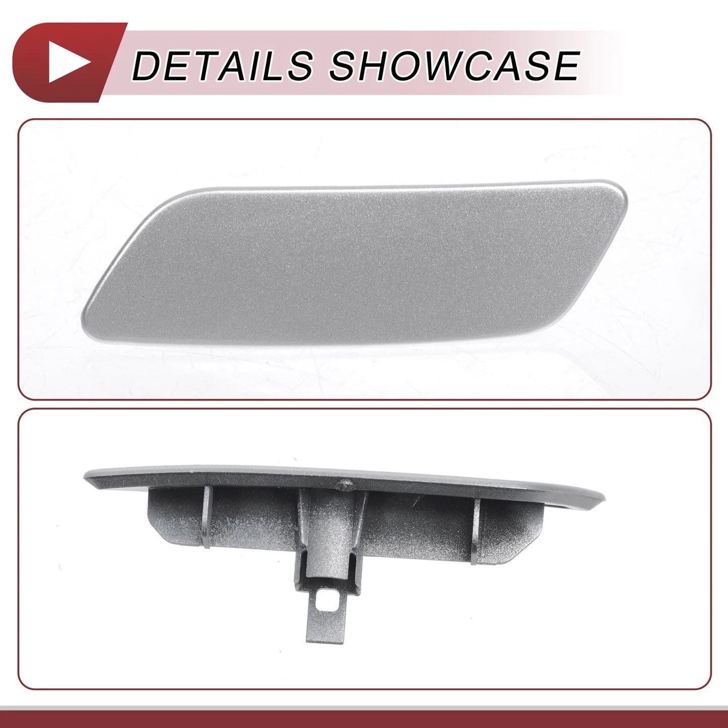 Front Left Washer Nozzle Cover for Lexus GS200t (2016-2019) - Silver Tone