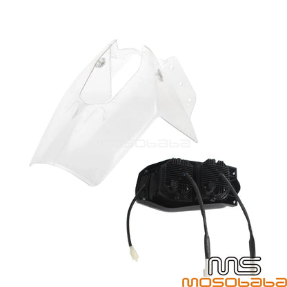 Front Windshield & Headlight Beam Kit for 790/890 Adventure-R (2020-2023)