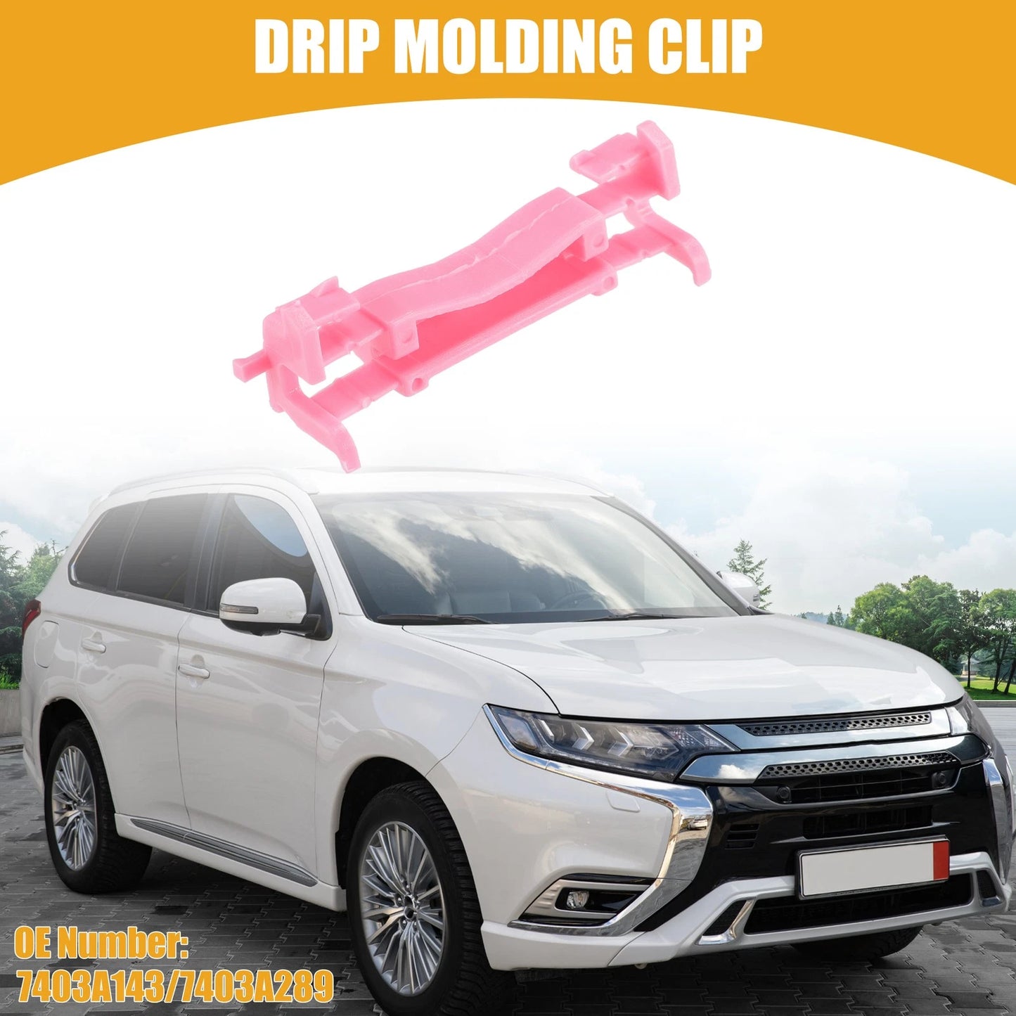 14 Pcs Roof Fastener Clips for Mitsubishi Outlander (2013-2023)