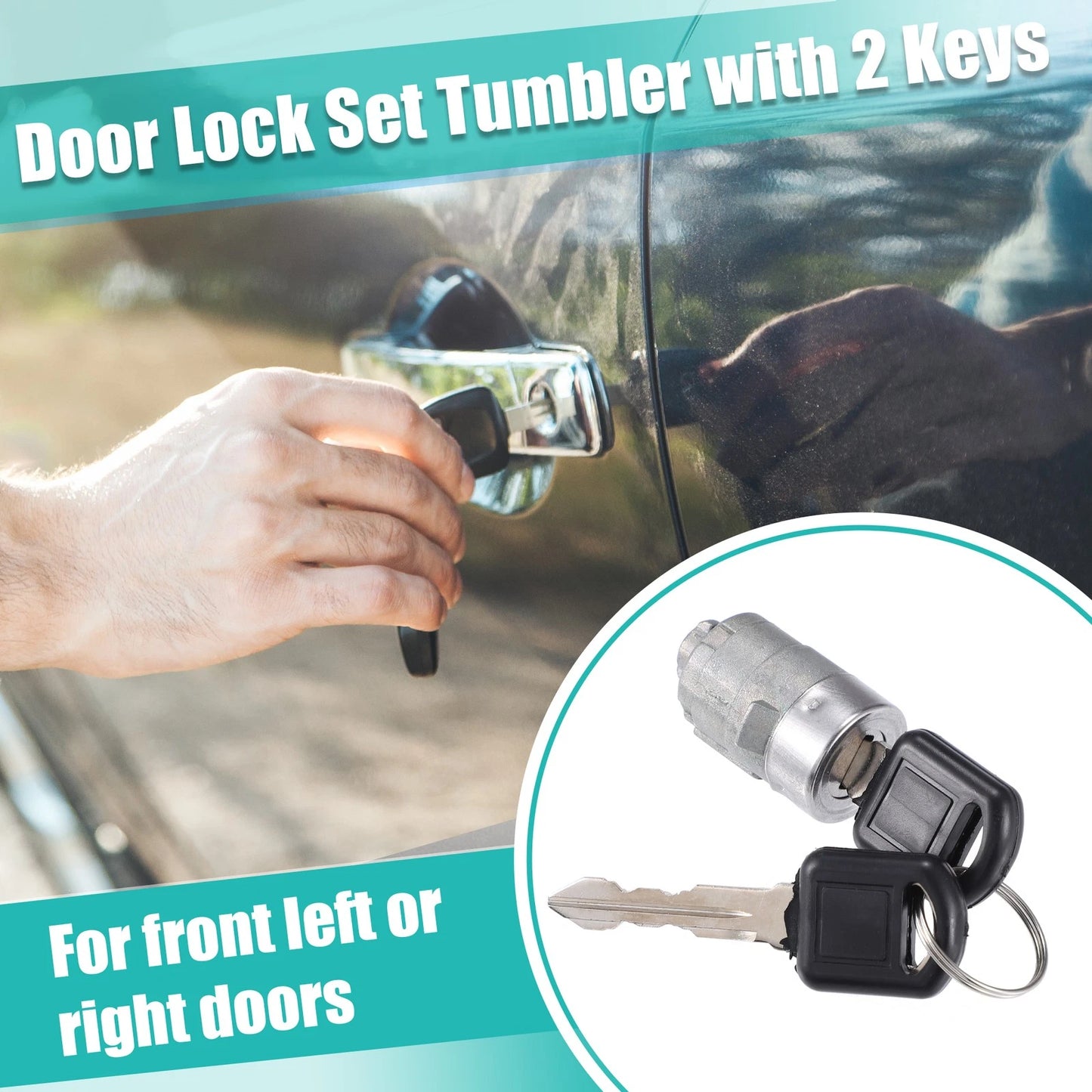 Door Lock Cylinder Driver Or Passenger Side for Chevrolet GMC