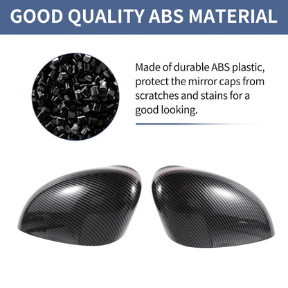 Left Right Mirror Cover Caps for Ford Fiesta (2008-2017)