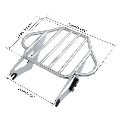 Backrest Sissy Bar Luggage Rack Docking for Harley Road Glide (2009 - 2013)