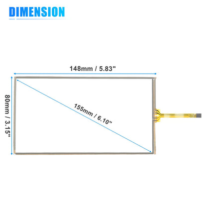 6.1 Inch Car Touch Screen Replacement for Toyota 4Runner (2014–2014)