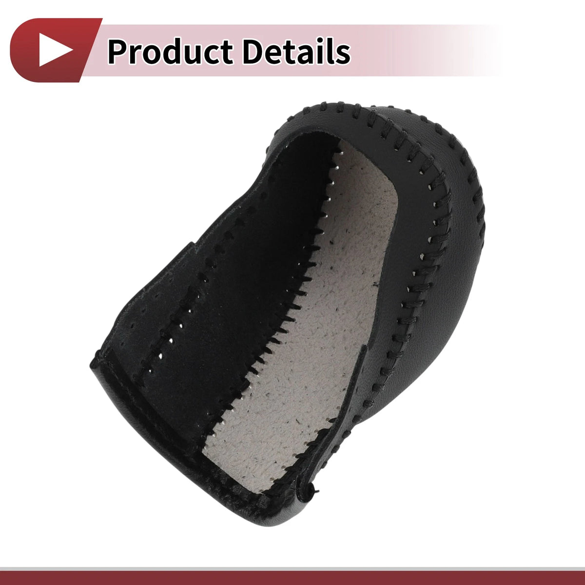 1 Pc Gear Shift Knob Cover for FX50 (2009-2013) Black Beige Faux Leather