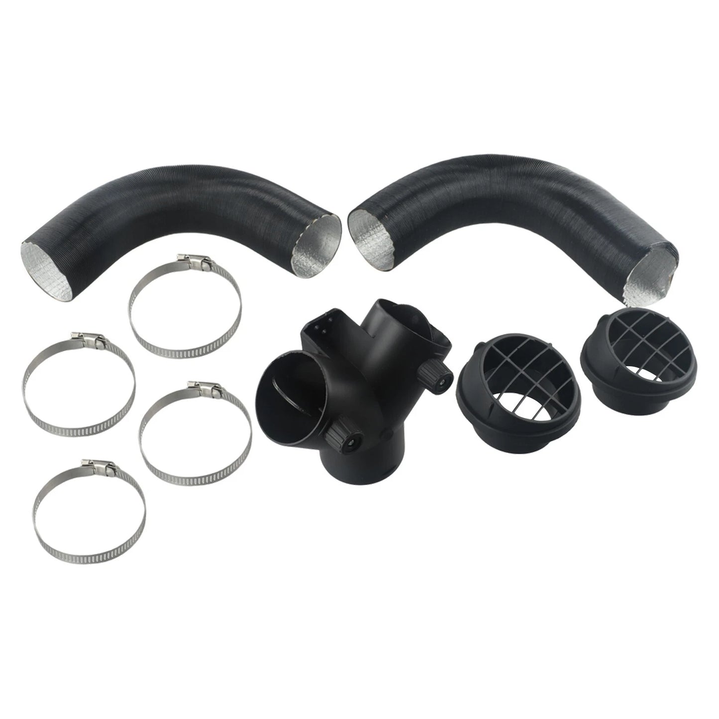 60mm Pipe Ducting Y Piece / Warm Air-Outlet Vent Hose Clip for Diesel Heater