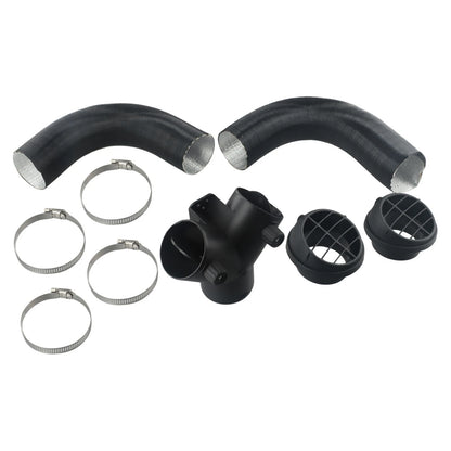 60mm Pipe Ducting Y Piece / Warm Air-Outlet Vent Hose Clip for Diesel Heater