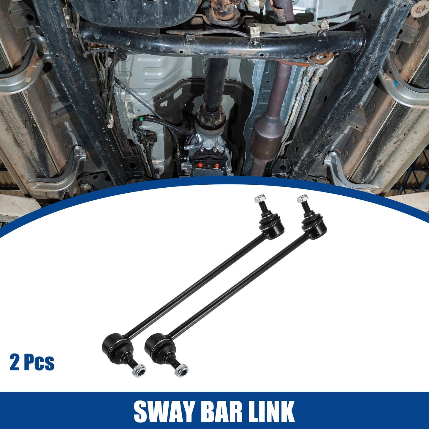 2 x Front Sway Bar Link Stabilizer for BMW X3 (2004-2010) Black