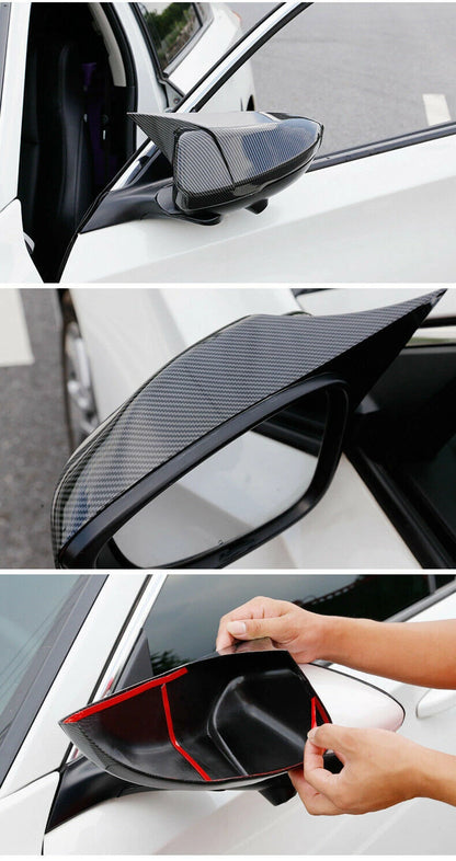 Carbon Fiber Style Side Rearview Mirror Cover Trim for Honda Accord (2018–2020)