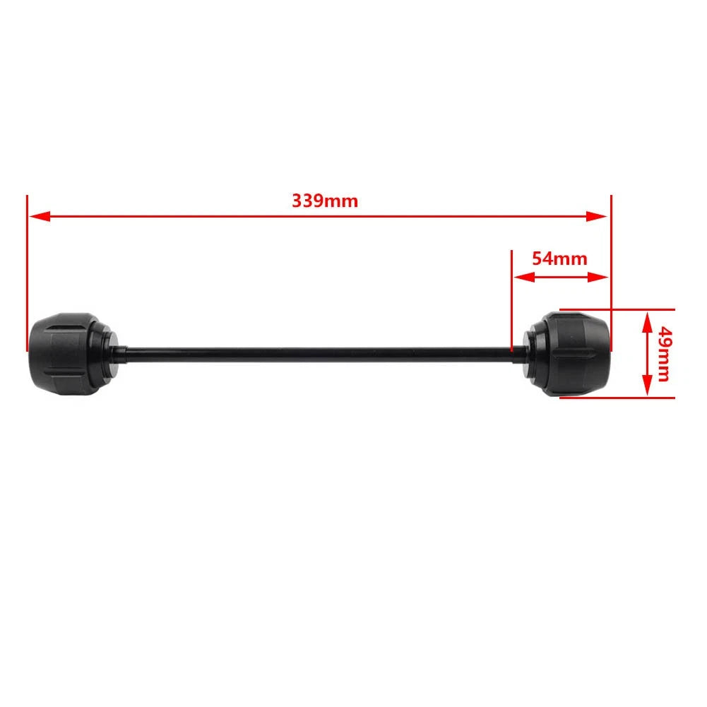 Black Front Wheel Axle Crash Slider for Kawasaki Z900 (2017-2019)