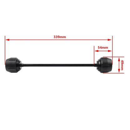 Black Front Wheel Axle Crash Slider for Kawasaki Z900 (2017-2019)